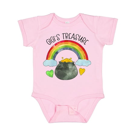 

Inktastic Gigi s Treasure St. Patrick s Day Rainbow and Gold Boys or Girls Baby Bodysuit