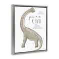thumbnail image 2 of Stupell Industries Contemporary You Are Kind Dinosaur Gray Floating Frame Canvas Art, 17 x 21, by Elizabeth Tyndall, 2 of 8