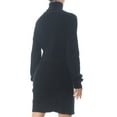 thumbnail image 4 of BAR III $80 Womens New 1203 Black Turtle Neck Shirt Dress M B+B, 4 of 4