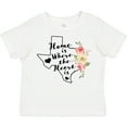 thumbnail image 3 of Inktastic Texas Home is Where the Heart is with Watercolor Floral Girls Toddler T-Shirt, 3 of 5