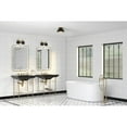 thumbnail image 2 of Eva Collection One-Light Matte Black Mid-Century Modern Flush Mount Light, 2 of 11