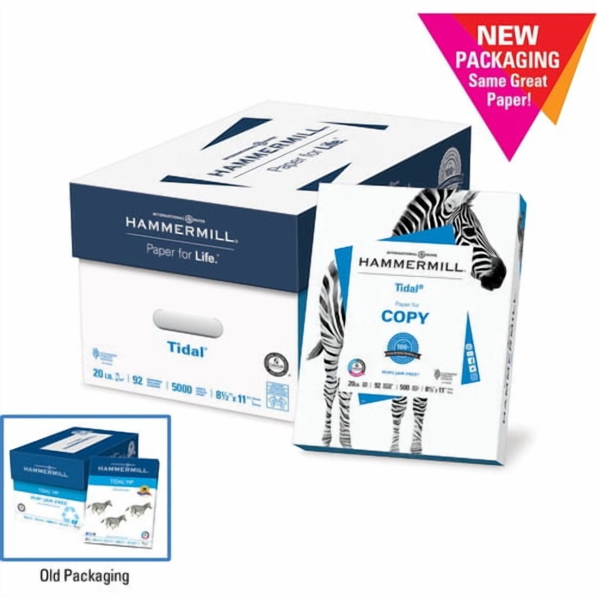 Hammermill Tidal 8.5x11 Copy & Multipurpose Paper Letter - 8 1/2" x 11" - 20 lb Basis Weight - 200000 / Pallet - White