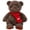 Red, variant on Soft Cozy Teddy Bear with Scarf Plush Stuffed Doll Throw Pillow Warm Plush Companion Home Decor Accent for Sofa Bed Living Room Daily Use Classic Cute Plush Toy Ornament(Blue)