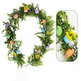 thumbnail image 1 of Easter Garland 2026 Spring Vine With Easter Eggs Flowers Berries For Mantle Arch Door Home Table Rustic Decor, 1 of 9