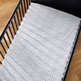 thumbnail image 2 of Parent's Choice 100% Cotton Infant Fitted Crib Sheet, Black & White Geo, 2 of 8
