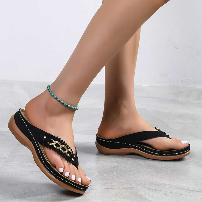 Kayannuo Beach Sandals Sandal Clearance for Women Flip Flop Woman Women Men  Slippers Home Couple Shoes Indoor Outside Soft Soled Slippers Flip Flops 