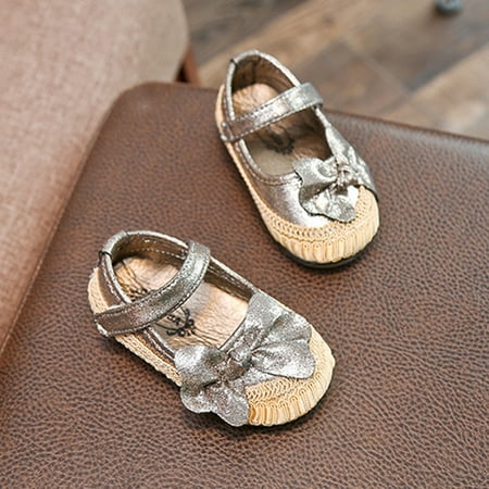 

Toddler Baby Girls Fashion Sneakers Bow Child Casual Lovely Singel Princess Shoes Child Footwear