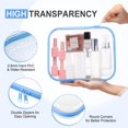 thumbnail image 3 of Funda rígida transparente con cierre, bolsa de plástico, bolsa de maquillaje transparente, 3 of 7