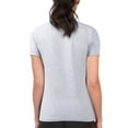 thumbnail image 2 of Women's G-III 4Her by Carl Banks Heather Gray Seattle Mariners Super-Slim Fit Lightweight Flowers Graphic T-Shirt, 2 of 2