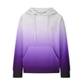 thumbnail image 6 of Jsaierl Womens Hoodies Cute Gradient Print Hoodies Sweatshirts Holiday Sweaters Workout Long Sleeve Top Hoodie Womens Hoodies Under $20, 6 of 6