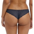 thumbnail image 2 of Freya Catwalk Stretch Lace Brazilian Panty (402271),Large,Midnight, 2 of 5