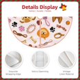 thumbnail image 4 of Daiia Cute Dog Drawing Merry Christmas Tree Skirt , Xmas Large Lace-up Tree Skirt, Santa Snowflakes Rustic Home Decorations New Year Party Farmhouse Decor-48", 4 of 7