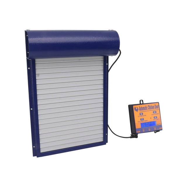 Automatic Chicken House Door Opener, Solar Powered Automatic Chicken Coop Door Auto Chicken Door Opener with Light Sensor Timer Remote Control for Breeding Farm