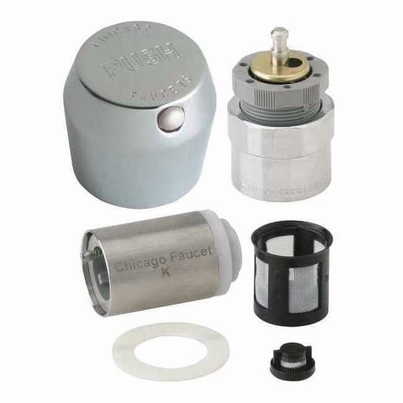 Chicago Faucet 1-3/4" MVP Metering Push Handle 665-RKPABCP