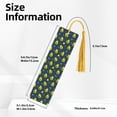 thumbnail image 3 of Kdxio Avocado in Space Print Metal Tassel Bookmarks,Perfect Gift for Art Lovers and Bookworms Metal Bookmarks for Women, 3 of 8