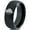 Black Dome Tungsten, variant on Tungsten Growling Angry Gorilla Ape Band Ring 8mm Men Women Comfort Fit Black Beveled Edge Polished