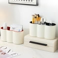 thumbnail image 3 of Desktop Cosmetic Storage Box Stackable Drawer Makeup Case Transparent Rack Sundries Storage Container Dormitory Bathroom Organizer, 3 of 4