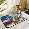 thumbnail image 4 of Christmas Dish Drying Mat 19x12in,Christmas Drying Mat for Kitchen Counter,Absorbent Hide Stain Anti-Slip Coffee Bar Accessories Fit Under Coffee Machine Mat,Dish Drying Mats for Kitchen, 4 of 6