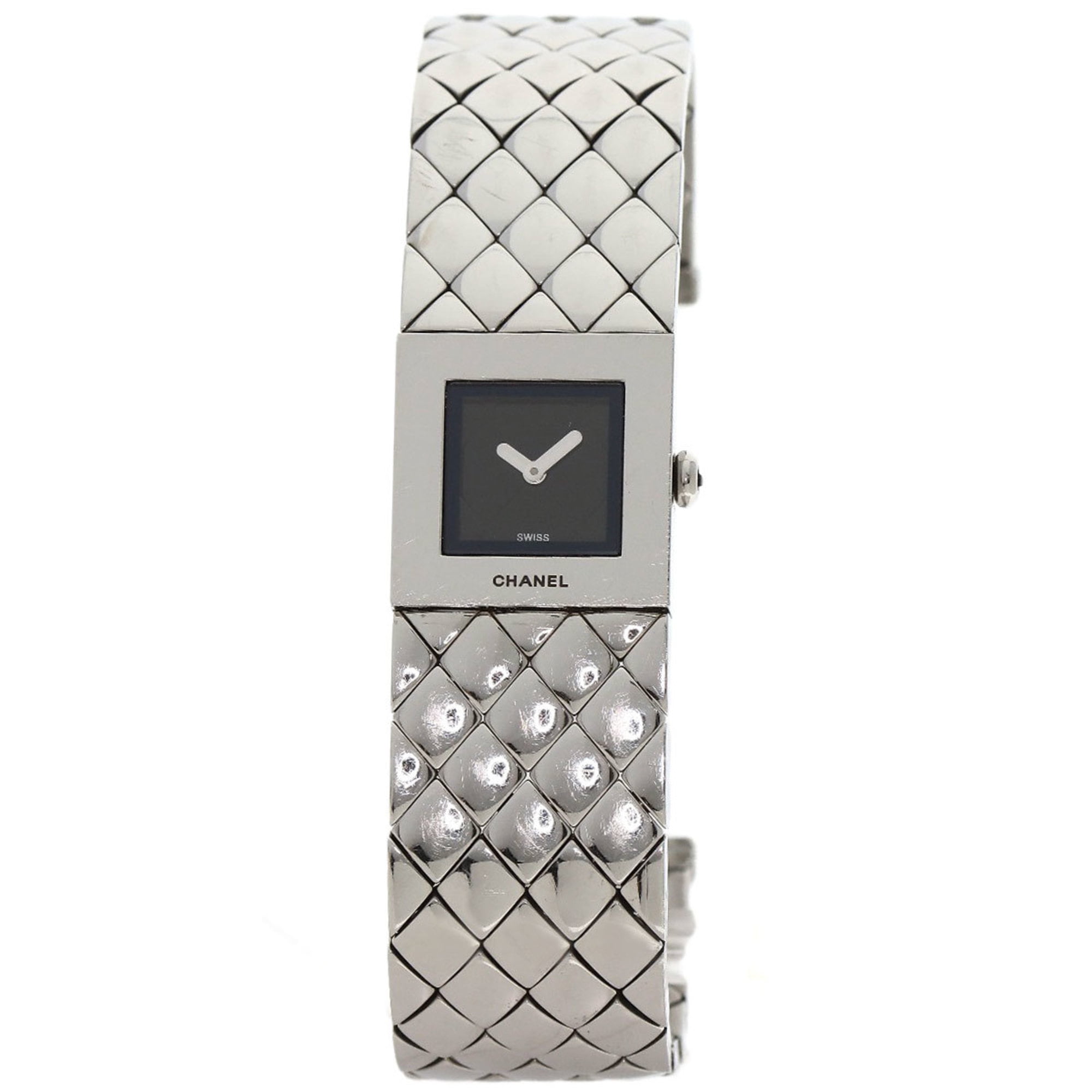 Pre-Owned Chanel H0008 Matelasse Watch Stainless Steel SS Ladies CHANEL (Fair)