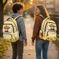 thumbnail image 3 of Xixirimido Highland Cattle Sunflower Print 17" School Backpack for Girls Multi-pocket Bookbags Large School Bag for Elementary Middle High School Students Back to School Supplies, 3 of 8