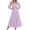 Light Purple, variant on FYEGRE Womens Off Shoulder Smocked Maxi Dress Long Sleeve Flowy Long Dresses Tiered Elegant Cocktail Party Dress Coffee XXL