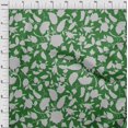 thumbnail image 4 of oneOone Polyester Spandex Green Fabric Jacobean Floral Silhouette Fabric For Sewing Printed Craft Fabric By The Yard 56 Inch Wide, 4 of 4