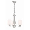 thumbnail image 3 of 50523-BNK-WG Craftmade Lighting Bolden - Three Light Chandelier in Transitional Style - 18 inches wide by 18 inches high-Brushed Polished Nickel, 3 of 3