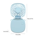 thumbnail image 3 of TaTaai 5Pcs Personal Necklace Fans Portable Mini Neck Hanging Fan Hand-held for Cooling USB Rechargeable Battery 3 Speed Air Circulatory, 3 of 8