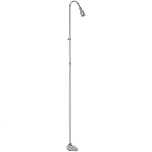 EZ-FLO 11120 Spout-Type Portable Add-On Shower Unit, Chrome Faucets