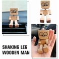 thumbnail image 3 of Handmade Wiggle Wooden Man Figurine – 12 Magnetic Expressions | Quirky Car Dashboard & Desktop Ornament（A 1PCS）, 3 of 6