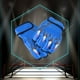 thumbnail image 2 of Guantes de boxeo de cuero sintético de medio dedo de color azul para entrenamiento y sparring, 2 of 8