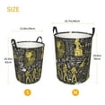 thumbnail image 5 of XMXT Collapsible Laundry Basket, Golden Egyptian Pharaoh Waterproof Laundry Hampers Storage Baskets Dirty Clothes Hamper, 62L, 5 of 8