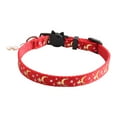 thumbnail image 2 of Flmtop Pet Necklace Moon Pattern Decorative Wear-resistant Kitten Collar Necklace for Pet Accessories Red, 2 of 9