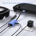 thumbnail image 2 of Adaptador de Cargador de Concentrador de Gafas USB C a AR 4K@60Hz 100W PD para Xreal Viture Steam Deck ROG Ally Legion Go Switch Monitor Portátil, 2 of 7