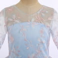 thumbnail image 5 of IDOPIP Flower Girls Vintage Lace Dress Floral embroidered Tulle Tutu Dress Wedding Party Gown, 5 of 7