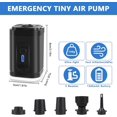 thumbnail image 4 of Electric Air Pump for Inflatables Mini Air Bed Pump with 5 Nozzles 4kPa Powerful Inflator Deflator Air Pump Portable Electric Pump for Air Mattress Airbed Paddling Pool Swimming Ring, 4 of 5