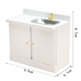 thumbnail image 3 of Mueble para lavabo Dollhouse Furniture, tamaño 1:12, tamaño mini, de madera, 3 of 3