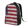 thumbnail image 2 of Fuzoiu America Flag Glitter Print Laptop Backpack,Work Business Backpacks, Large Capacity Nurse Bag College Bookbag for School, Waterproof Casual Daypack for Travel, 2 of 8