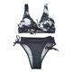 thumbnail image 2 of Gibobby Conjunto de traje de baño de bikini Traje de baño dividido de puntos con correa de bikini sexy para mujer(Negro,G), 2 of 5