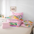 thumbnail image 6 of Manfei Monogram M Graphic 7pcs Queen Bedding,Sweet Axolotl Bedding Comforter Set Queen,Pink,Pink Reversible, 6 of 7