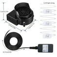 thumbnail image 3 of Replacement Blower Fan Motor for Halloween & Christmas Inflatable Decorations - 1.0A, 10.2V with 6.6ft LED String & Adapter - Compact Outdoor Yard Decor Blower, 3 of 6