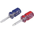 thumbnail image 2 of Stubby Screwdriver Sets, Flathead Screwdriver and Slotted Phillips Screwdriver, Magnetic Tip Flat Phillips Short Screwdriver for Small Screws, Red+Blue, 2 of 7