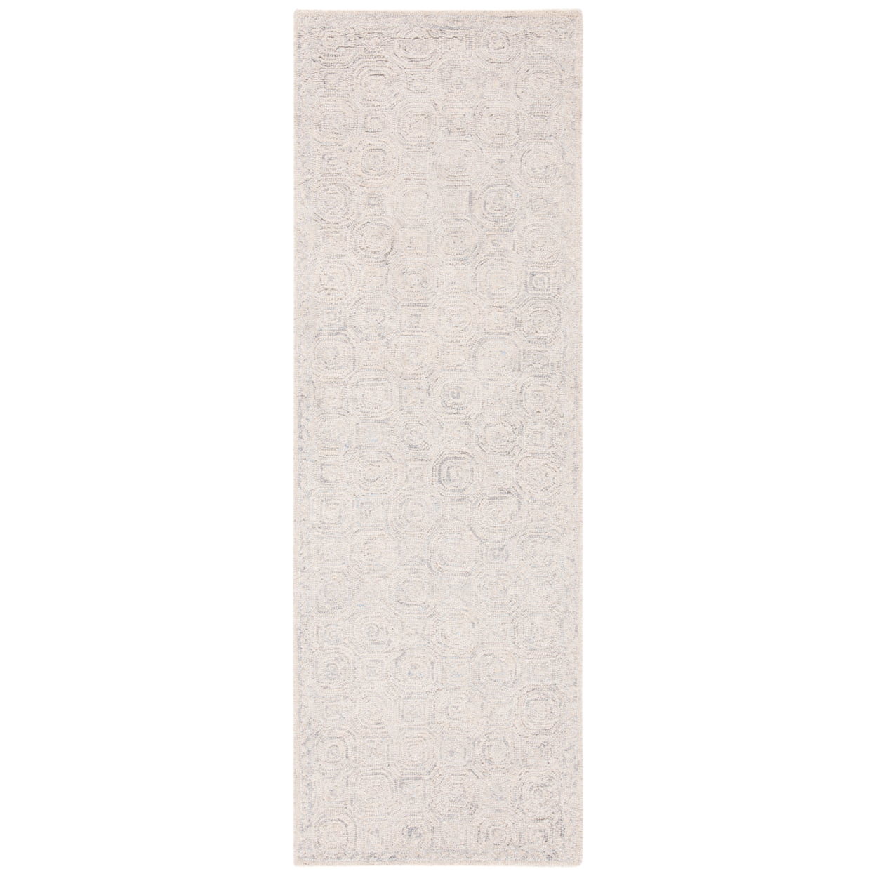 SAFAVIEH Micro-Loop Constantine Geometric Area Rug, Silver/Grey, 6' x 9'