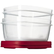Rubbermaid 1777179 Easy Find Lid Value Pack Of 2 Storage Containers And 2 Lids 14 Cup