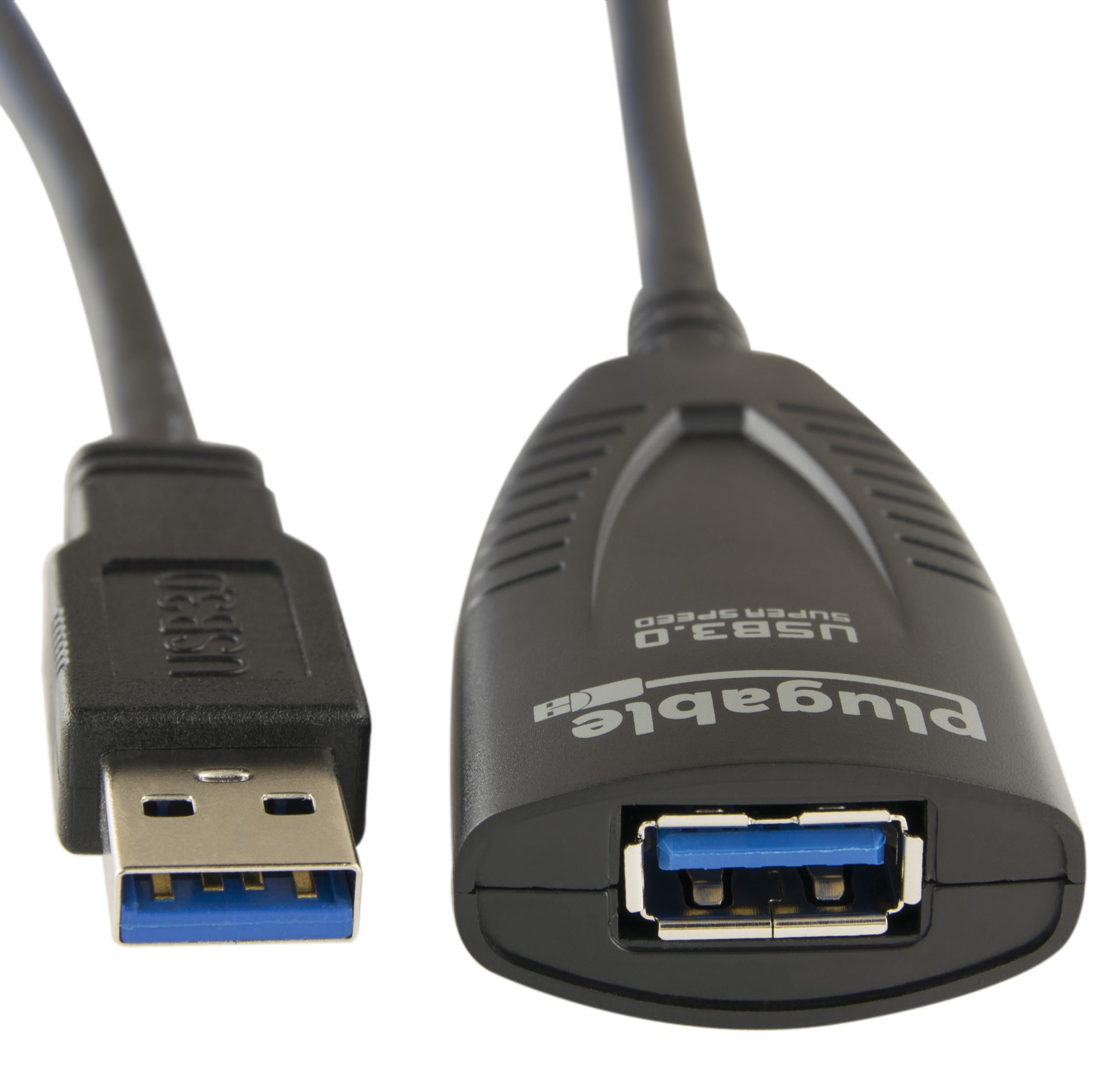 Plugable 5 Meter (16 Foot) USB 3.0 Active Extension Cable with AC Power