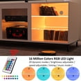 thumbnail image 4 of LED TV Stand for TVs for Up to 70" Fireplace TV Cabinet Entertainment Center Media Console with Open Shelves for Living Room, 4 of 10