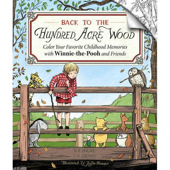 Back to the Hundred Acre Wood: Color Your Favorite Childhood Memories with Winnie-The-Pooh and Friends, 80 pages (Paperback)