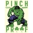 thumbnail image 2 of Men's Marvel St. Patrick's Day Pinch Proof Clover Hulk Graphic Tee Beige 2X Large, 2 of 4
