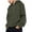 Green, variant on KHONTS Men's Acid Washed Scuffers denim Sweatshirts fashion Casual full Zip hoodies Comfort Streetwear 20s casual hooded Sweatshirt Green XL