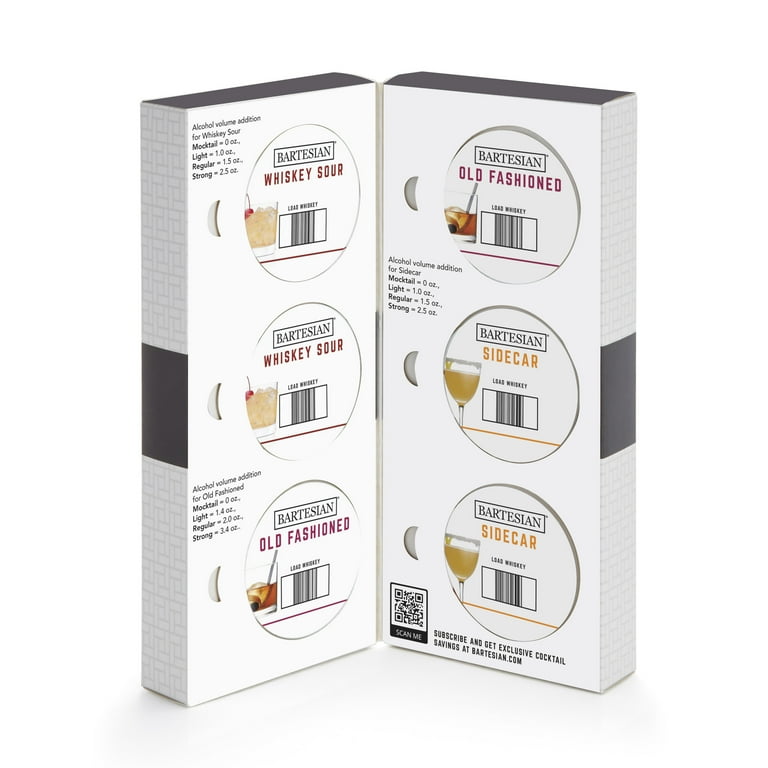 Bartesian Cocktail Mixer Capsules, Whisky Lovers Collection, 6